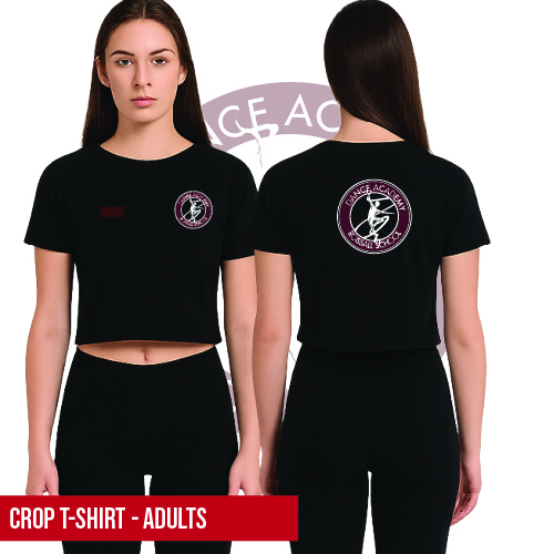 Rossall School of Dance Cropped T-Shirt Adults