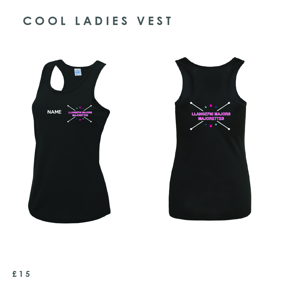 Llangefni Majors Majorettes Ladies Vest 
