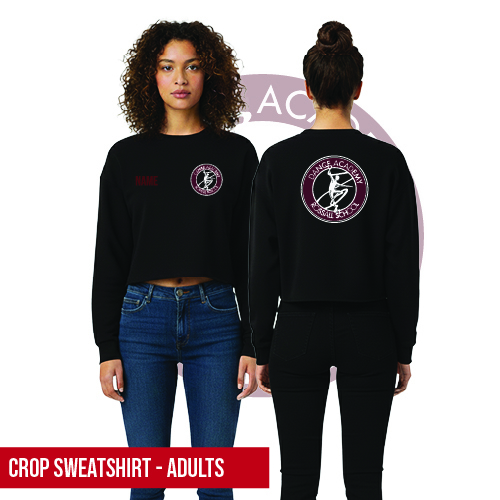 Rossall School of Dance Cropped Sweatshirt Adults 
