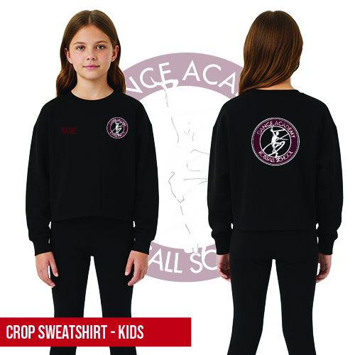 Rossall School of Dance Cropped Sweatshirt Kids