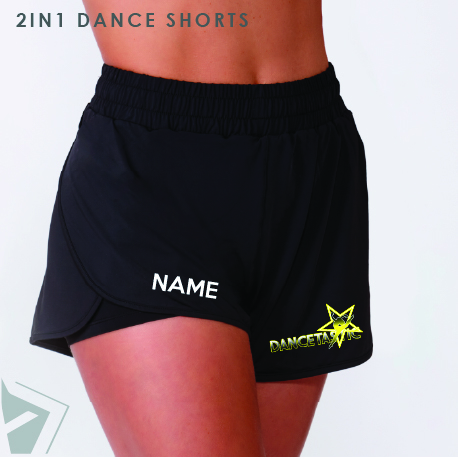 Dancetastic 2in1 Layered Dance Shorts Adults