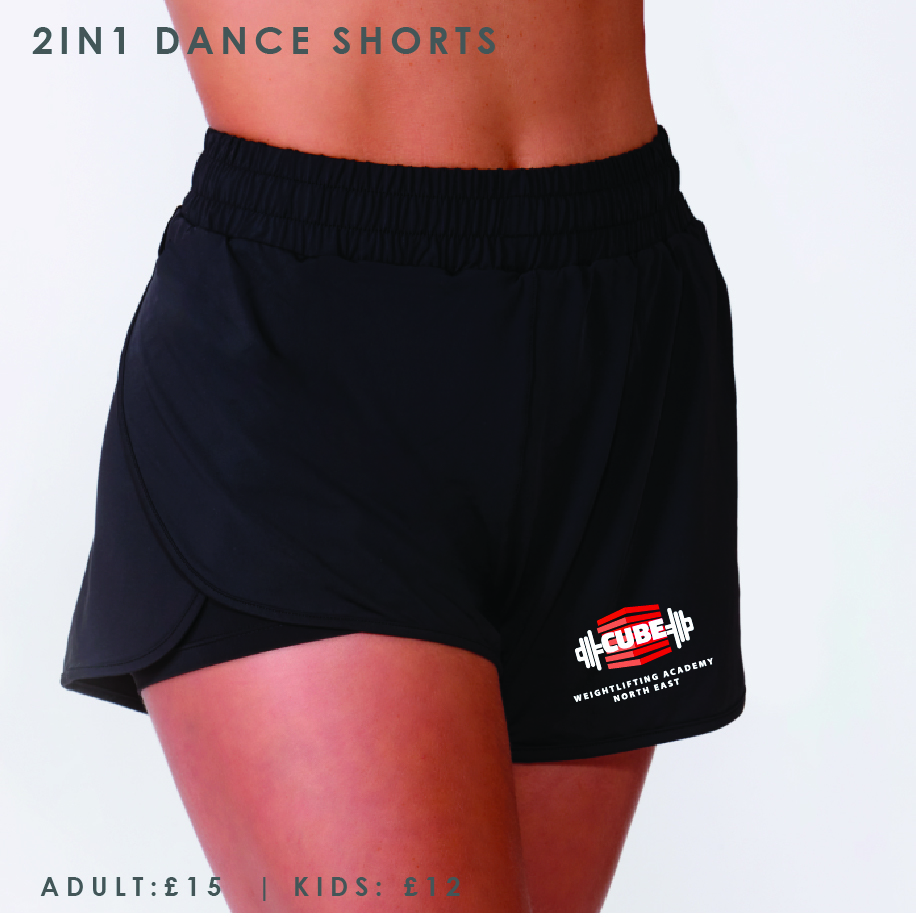 Cube Kit 2in1 Layered Dance Shorts Adults