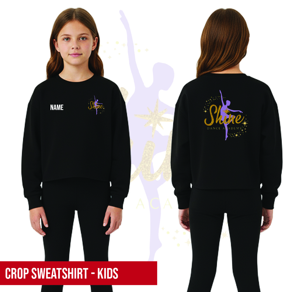 Shine Dance Academy Cropped Sweatshirt Kids 