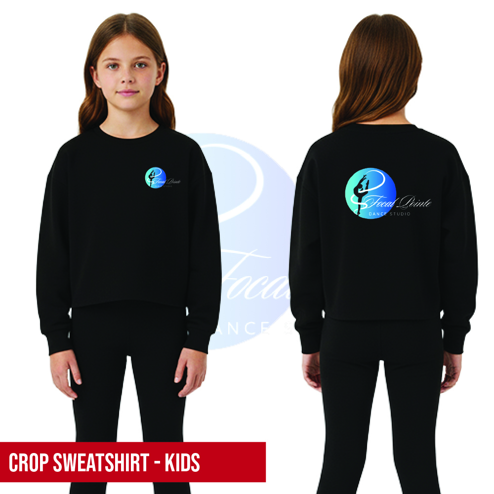Focal Pointe Dance Studio Cropped Sweatshirt Kids
