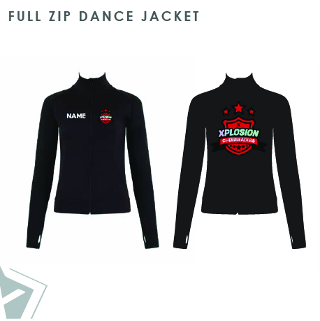 Xplosion Full Zip Dance Jacket Kids