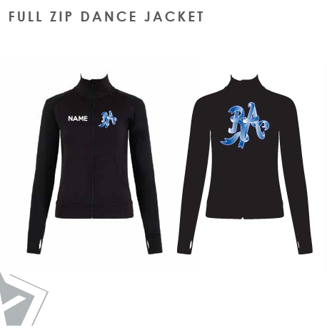 RA Dance Academy Full Zip Dance Jacket Kids 