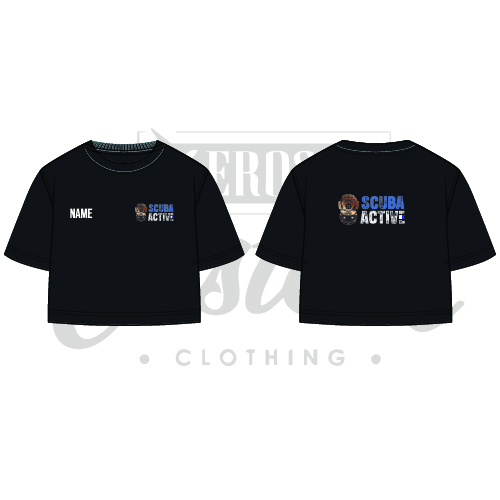 Scuba active Adult Cropped Tee