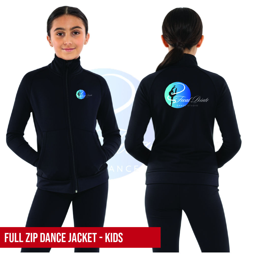Focal Pointe Dance Studio Full Zip Dance Jacket Kids