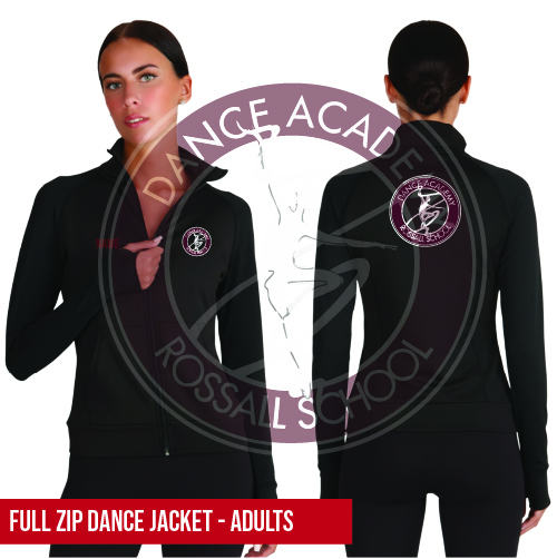 Rossall School of Dance Full Zip Dance Jacket Adults