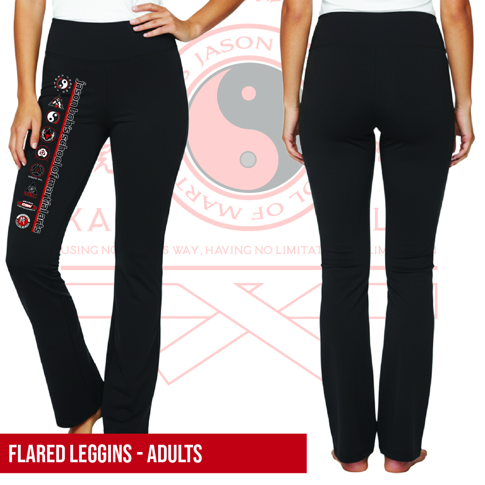 Jason Boh's School of Martial Arts Flared Leggings Adults
