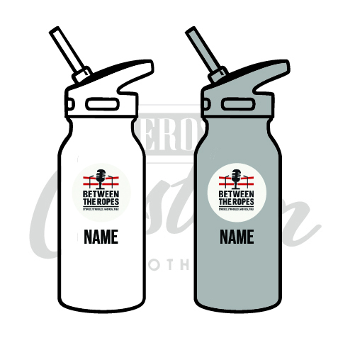 Between The Ropes Stainless Steel Water Bottle With Straw 600ml