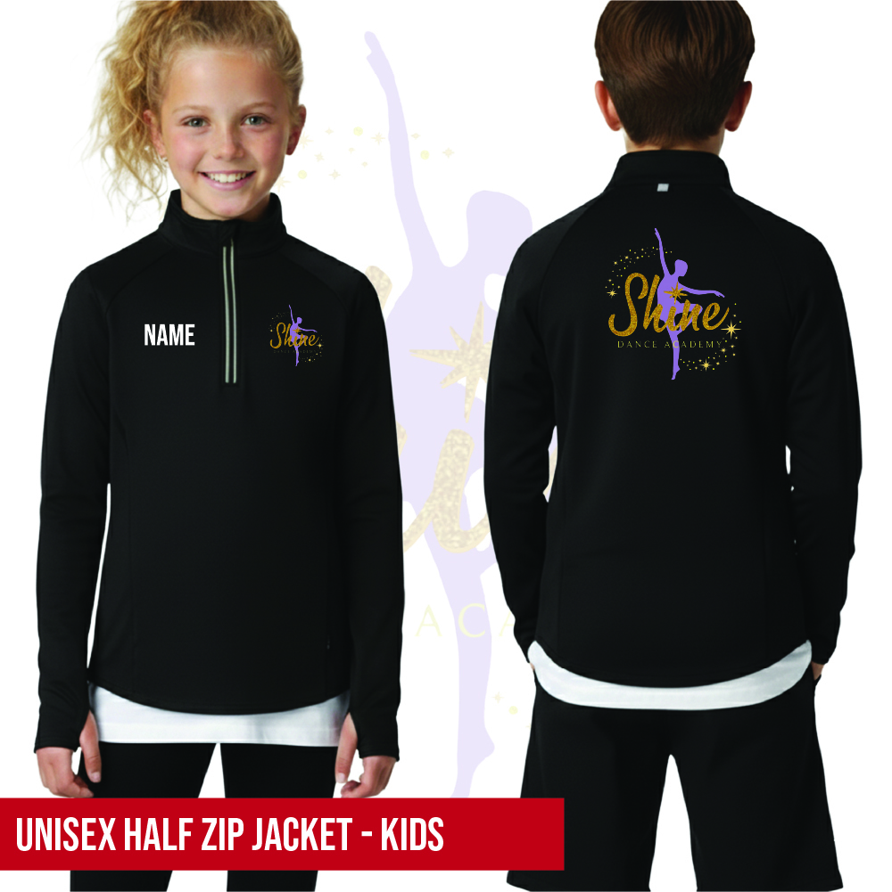 Shine Dance Academy Half Zip Track Top Kids