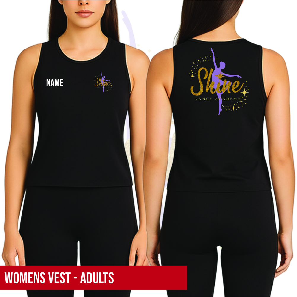 Shine Dance Academy Ladies Vest 