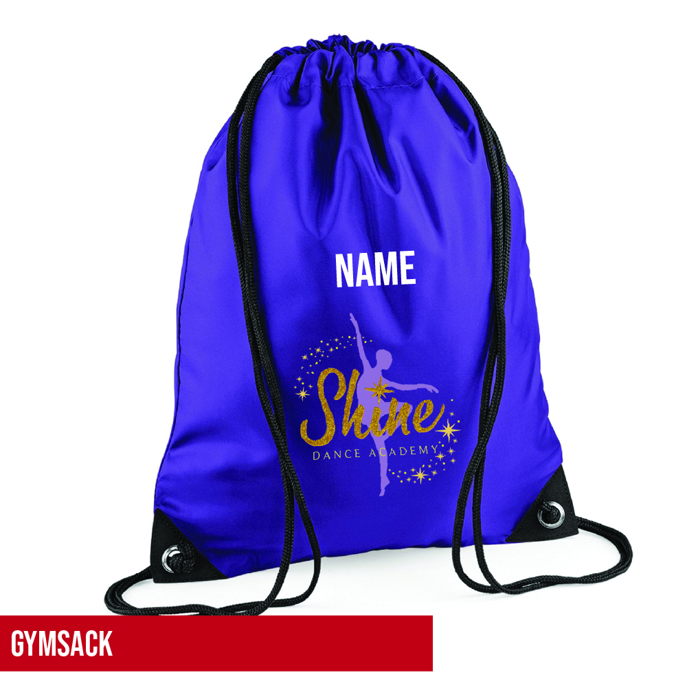 Shine Dance Academy Gym Sack
