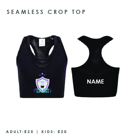 Ynys Mon Supremes Majorettes Crop Top Kids