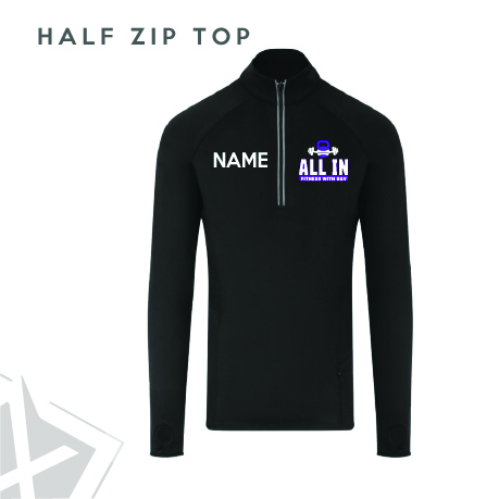 All In Fitness Half Zip Track Top Adults 