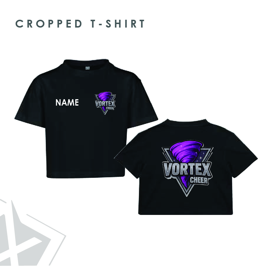 Vortex Cheer Cropped T-Shirt Kids 