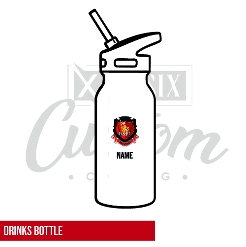 Ratby Sunday FC Stainless Steel Water Bottle With Straw 600ml