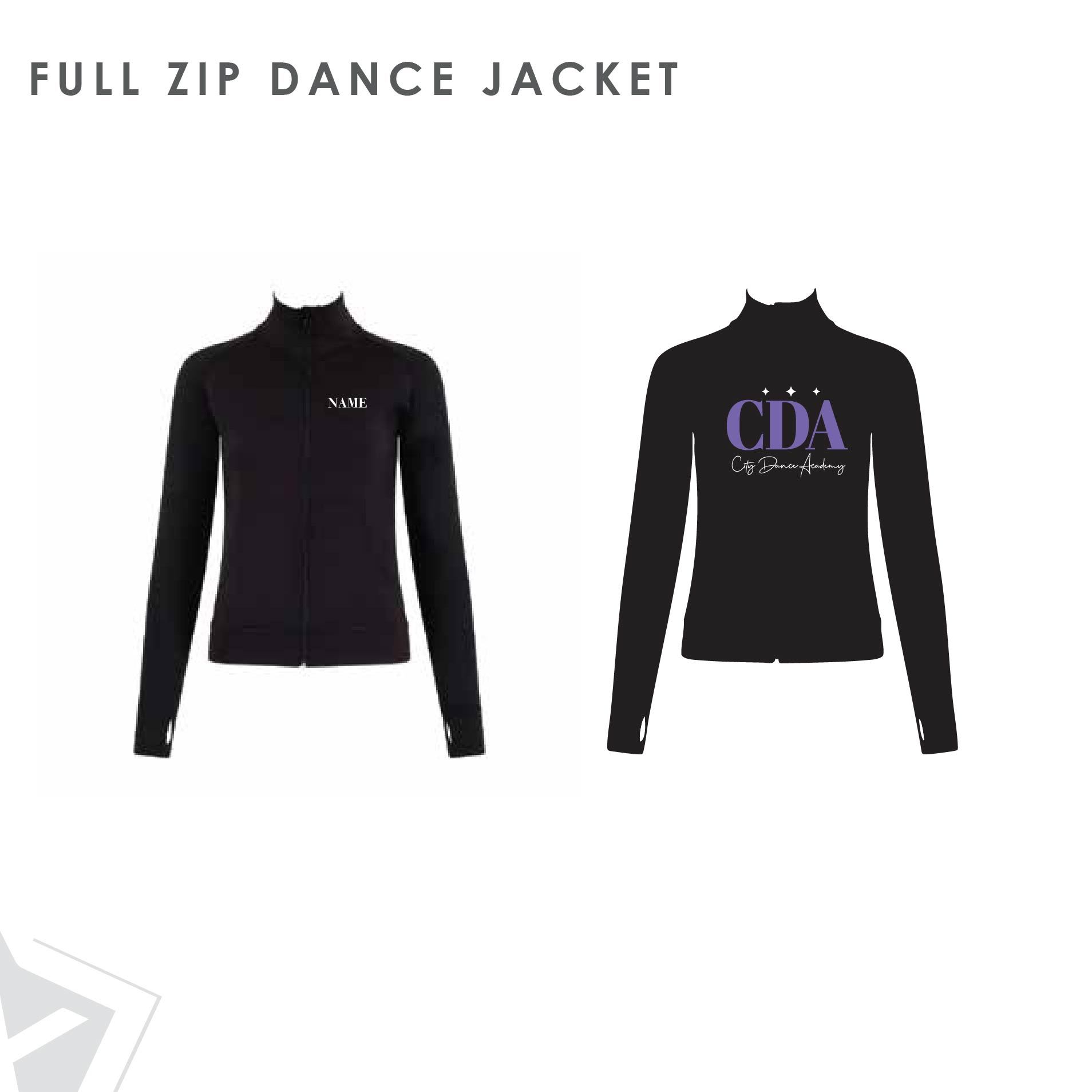 City Dance Full Zip Dance Jacket Adults 