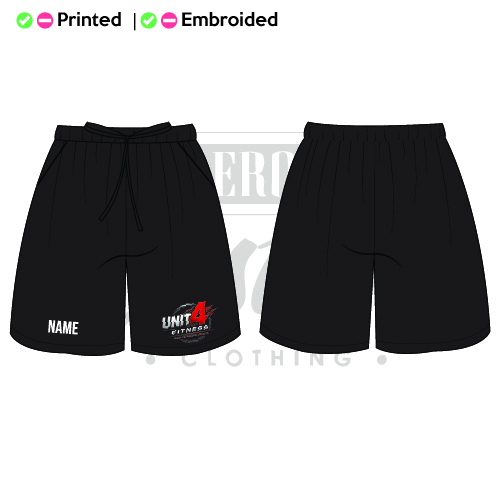 Unit 4 Fitness Unisex Adults Cool Shorts