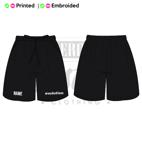 Evolution Martial Arts Academy Sparring Unisex Adults Cool Shorts