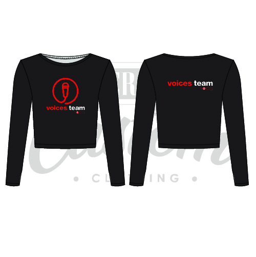 The Voices Group Team Adult Cropped Sweatshirt