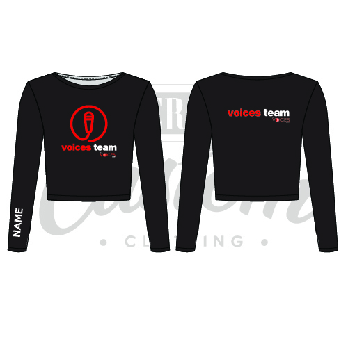 The Voices Group Team Adult Cropped Sweatshirt