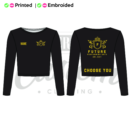 Future Performing Arts Adult Cropped Sweatshirt