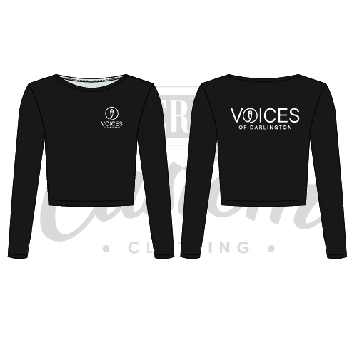 Voices of Darlington Adult Cropped Sweatshirt