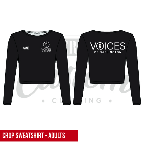 The Voices Group Adult Cropped Sweatshirt