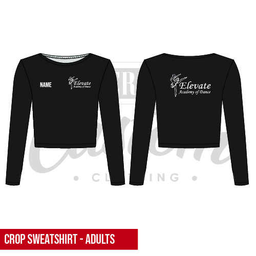 Elevate Academy of Dance Adult Cropped Sweatshirt
