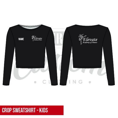 Elevate Academy of Dance Kids Cropped Sweatshirt
