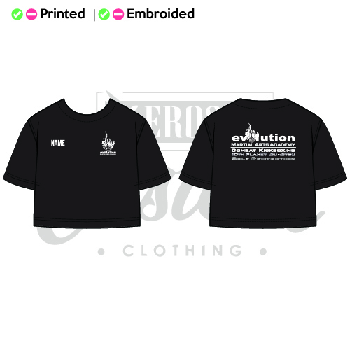 Evolution Martial Arts Academy OG Adult Cropped Boxy T-Shirt