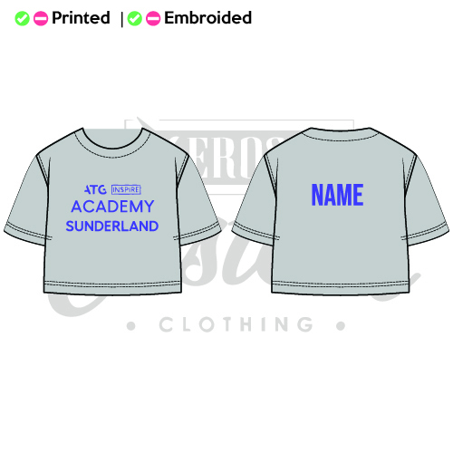 ATG Inspire Sunderland Cropped T-Shirt Kids