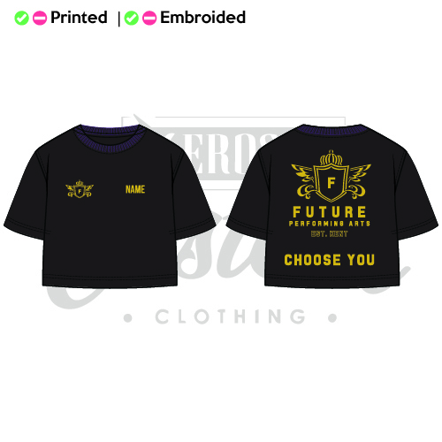 Future Performing Arts Adult Cropped Boxy T-Shirt