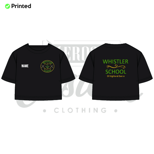 Whistler School of Highland Dance Adult Cropped Boxy T-Shirt