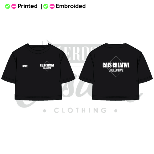 Cal's Creative Collection Adult Cropped Boxy T-Shirt