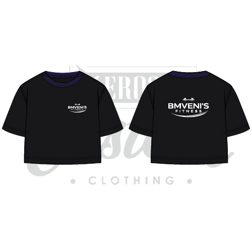 Bmveni's Fitness Adult Cropped Tee