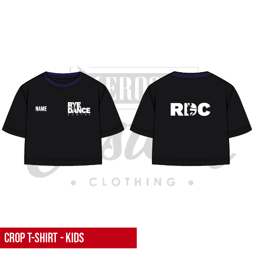 Rye Dance Centre Kids Cropped Tee