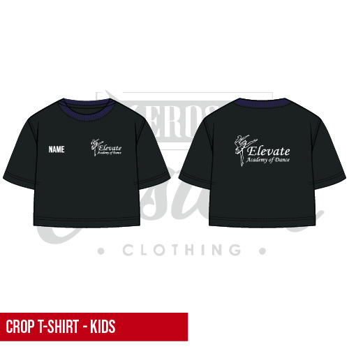 Elevate Academy of Dance Kids Cropped Tee