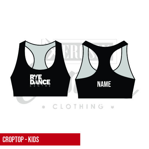 Rye Dance Centre Kids Crop Top