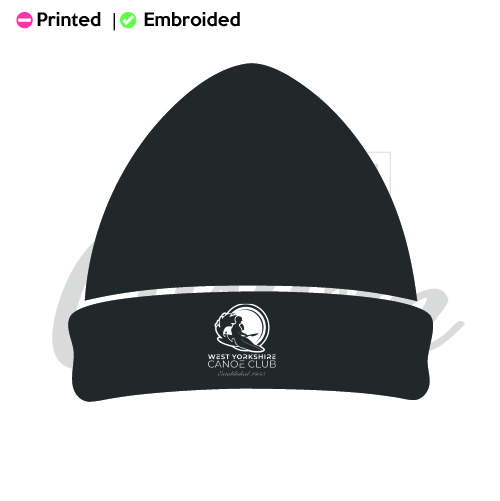Embroided West Yorkshire Canoe Club Original Cuffed Beanie