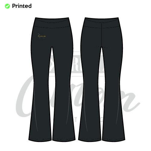 Titanium Artistic Roller Skating Academy Kids Flared Leggings