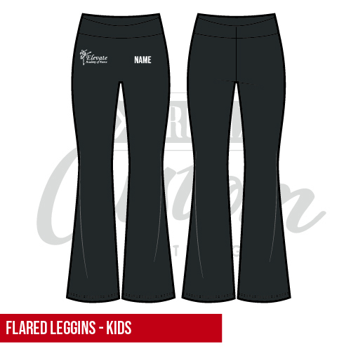 Elevate Academy of Dance Kids Flared Leggings