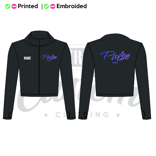 Pulse Dance  Adults Full Zip Crop Jacket