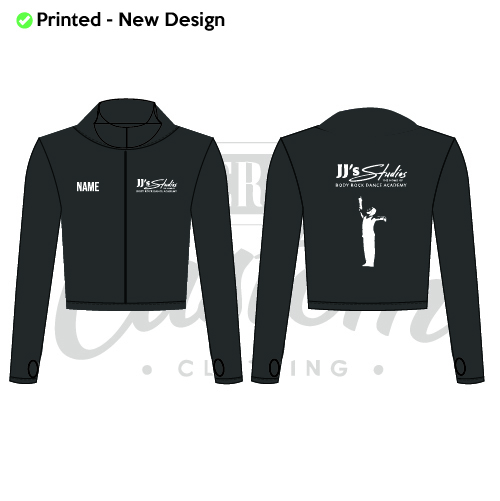 JJ’s Studios - BRDA Kids Long Sleeve Full Zip Crop Jacket