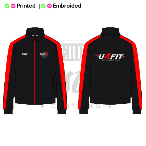 Unit 4 Fitness Unisex Adults Tracksuit Top
