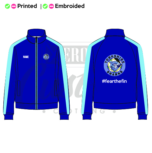 Yorkshire Sharks Dragonboat Club Unisex Adults Tracksuit Top