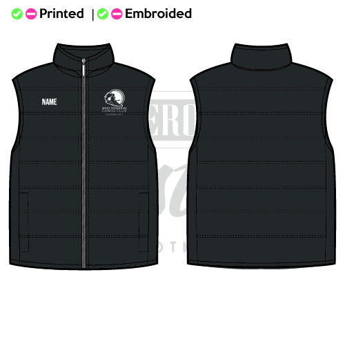 Embroided West Yorkshire Canoe Club Adults Gilet
