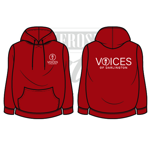 Voices of Darlington Unisex Adults College Hoodie